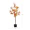 4ft. Orange Autumn Maple Artificial Potted Tree